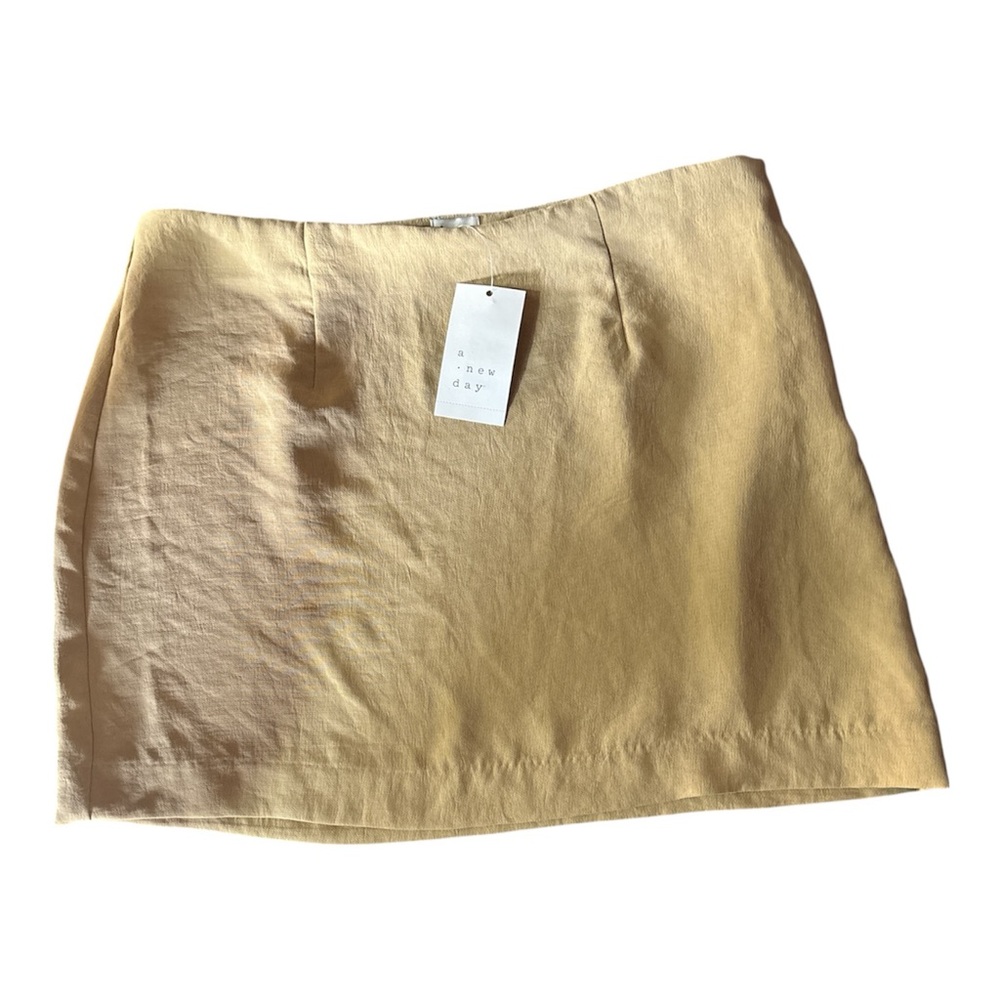 A New Day Light Yellow Mini Skirt